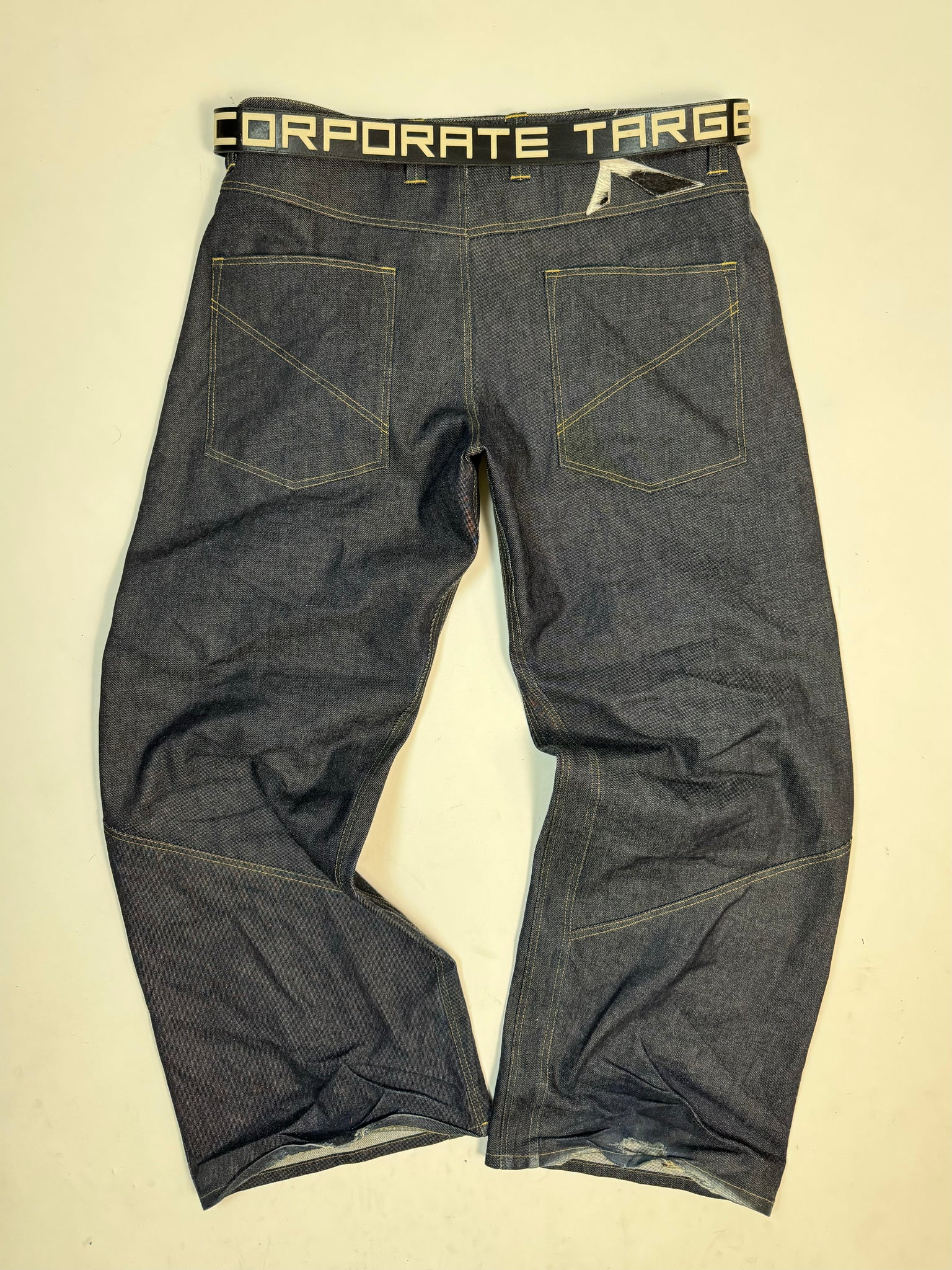 Intertwined Raw Denim Jeans