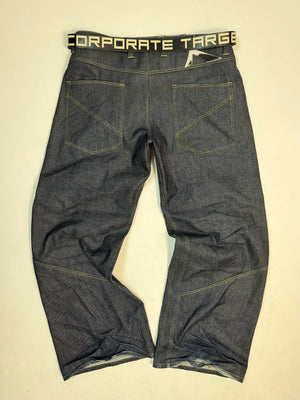 Intertwined Raw Denim Jeans
