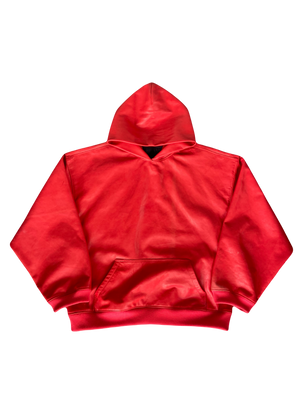 Red Leather Pullover