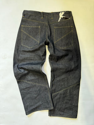 Intertwined Raw Denim Jeans