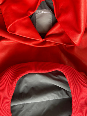 Red Leather Pullover