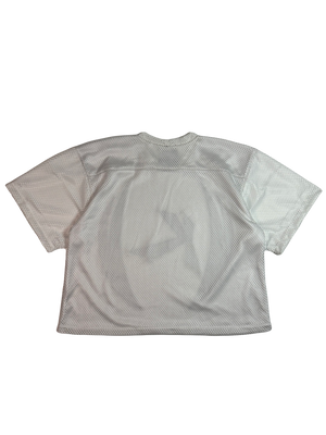 Double Layer Tribal Mesh Jersey (White)