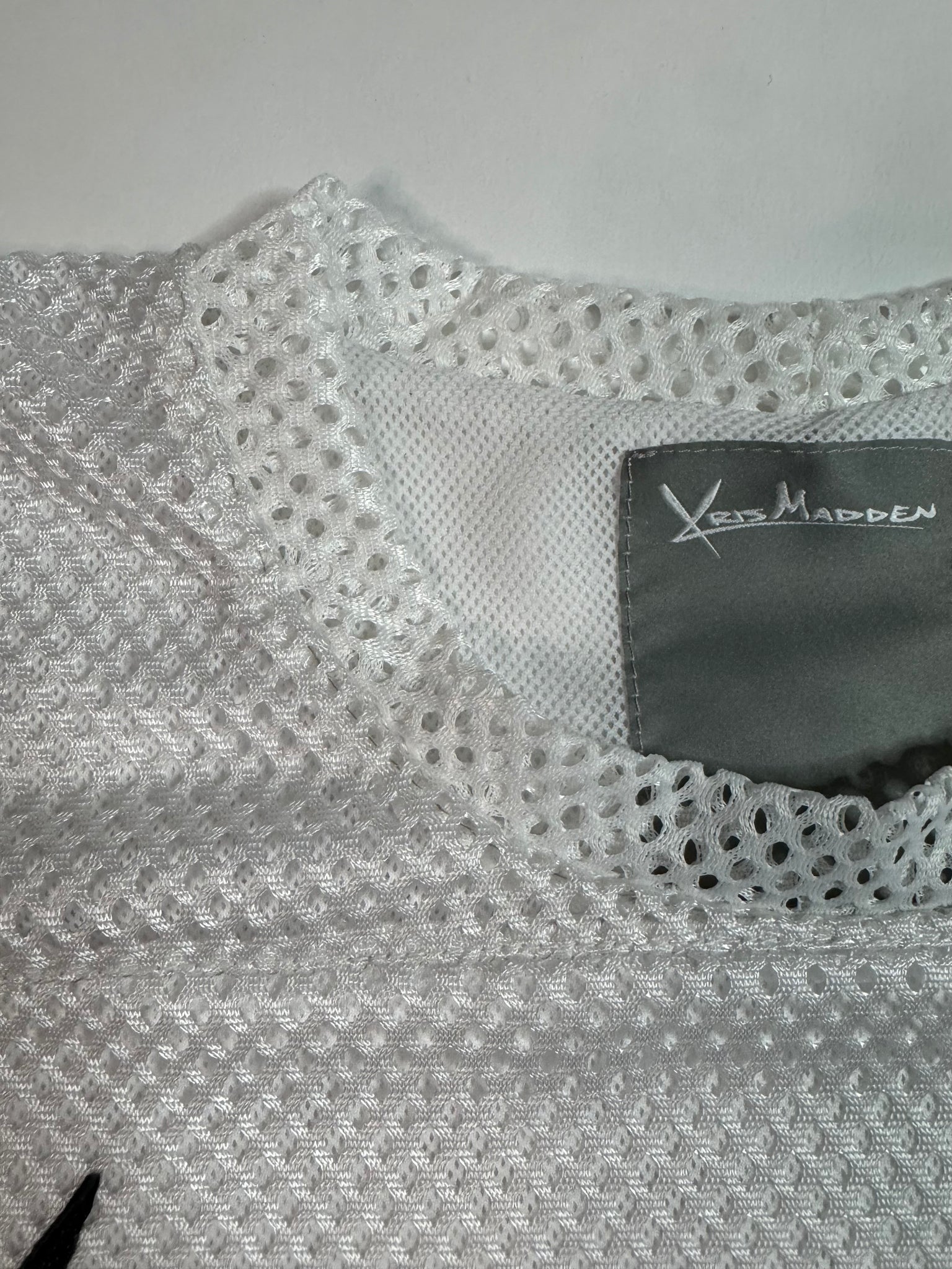 Double Layer Tribal Mesh Jersey (White)