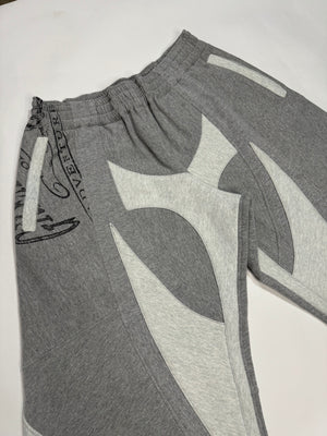 Wrapped Sweatshorts light and dark grey