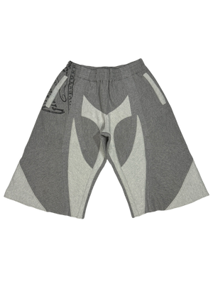 Wrapped Sweatshorts light and dark grey