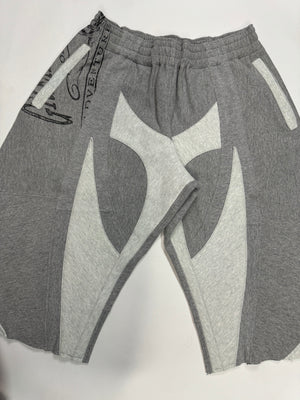 Wrapped Sweatshorts light and dark grey
