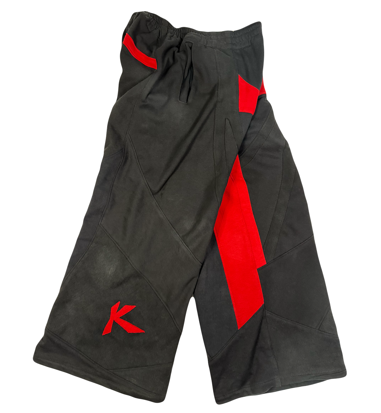 Wrapped Sweatpants (Black and Red