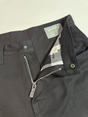 Slanted Cargo Shorts (Black)