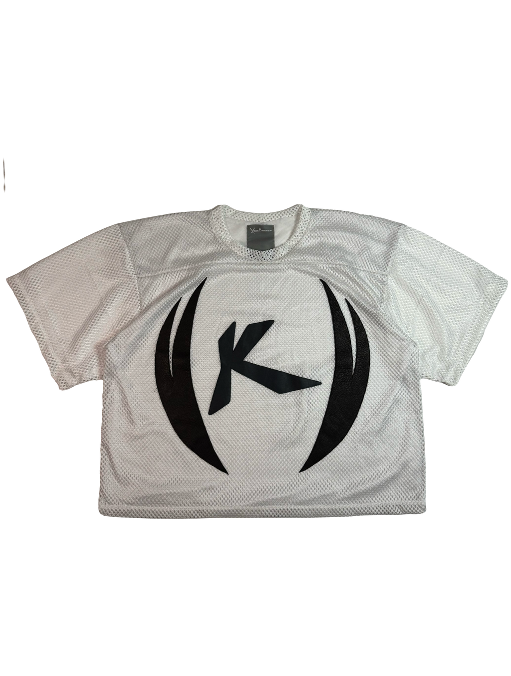 Double Layer Tribal Mesh Jersey (White)