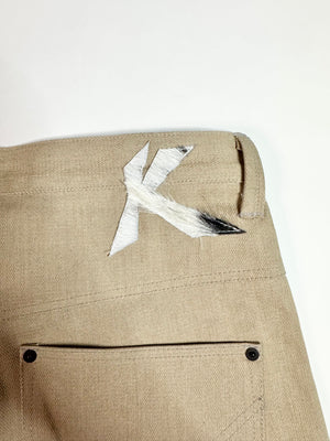 Slanted Cargo Shorts (Khaki Tan)