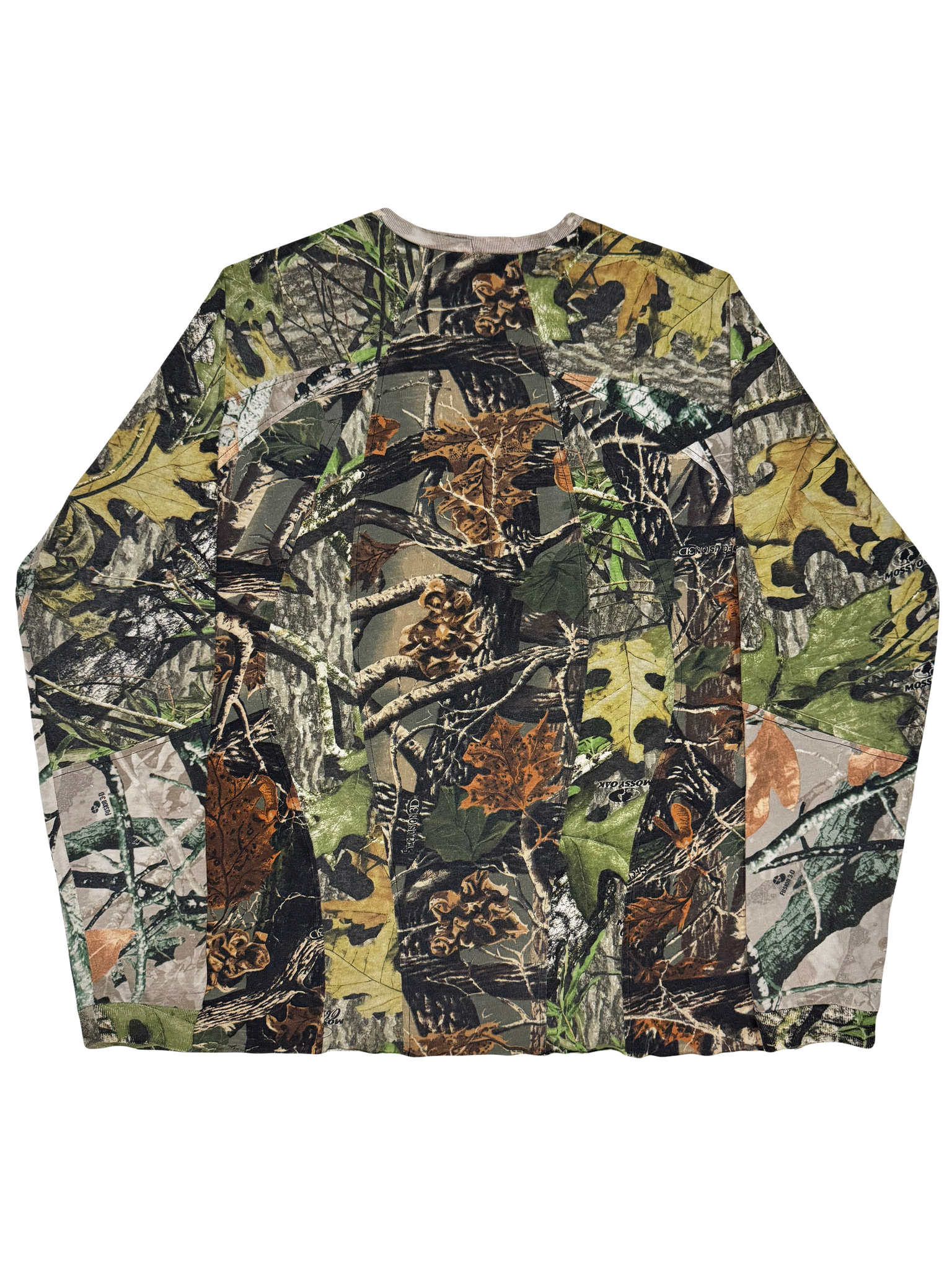 Crescent Raglan Multi Camo Long Sleeve
