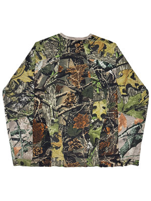 Crescent Raglan Multi Camo Long Sleeve