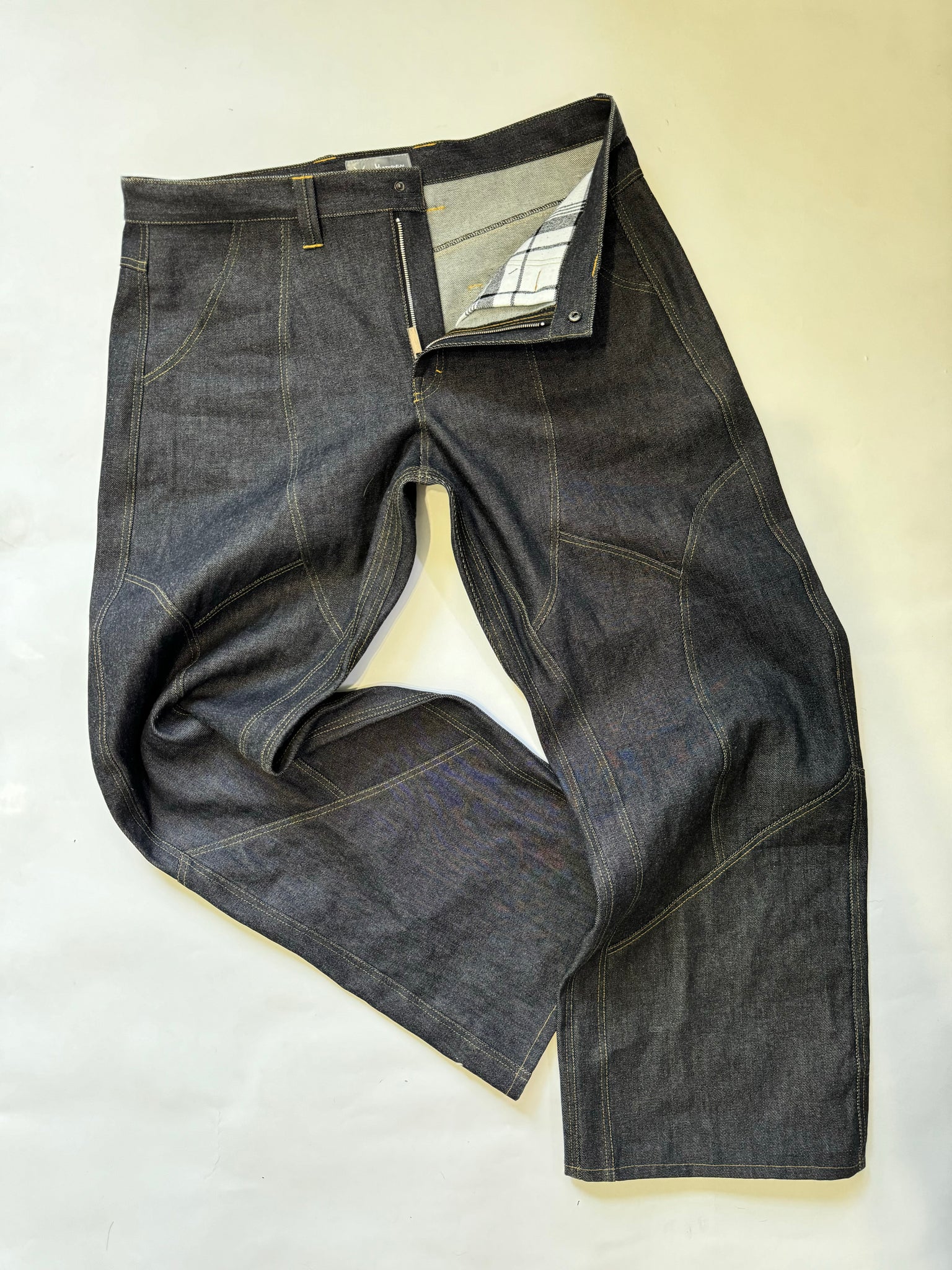 Intertwined Raw Denim Jeans
