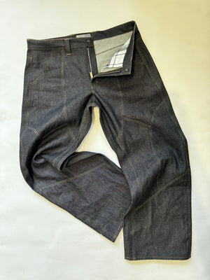 Intertwined Raw Denim Jeans