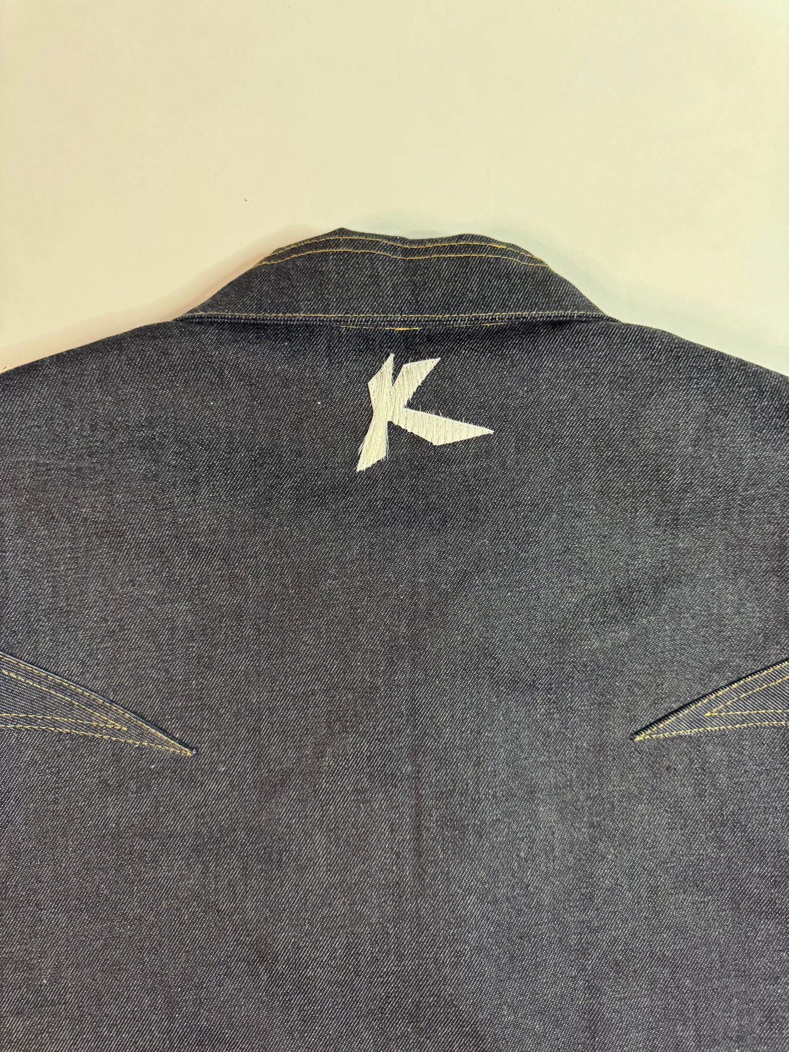 Type 1 K Moto Raw Denim Trucker Jacket