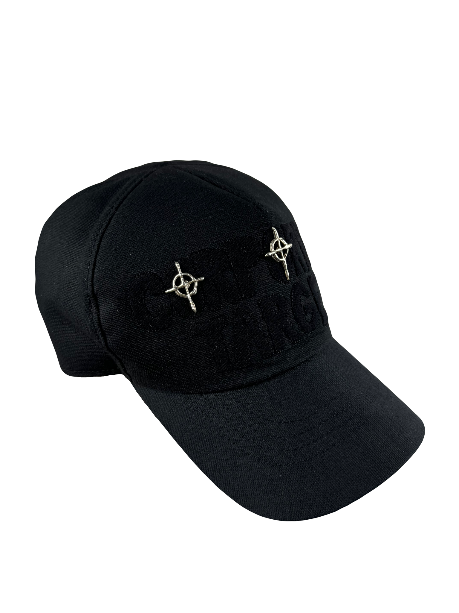 Blacked Out Corporate Target Hat with .925 Silver pins