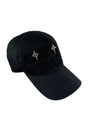 Blacked Out Corporate Target Hat with .925 Silver pins
