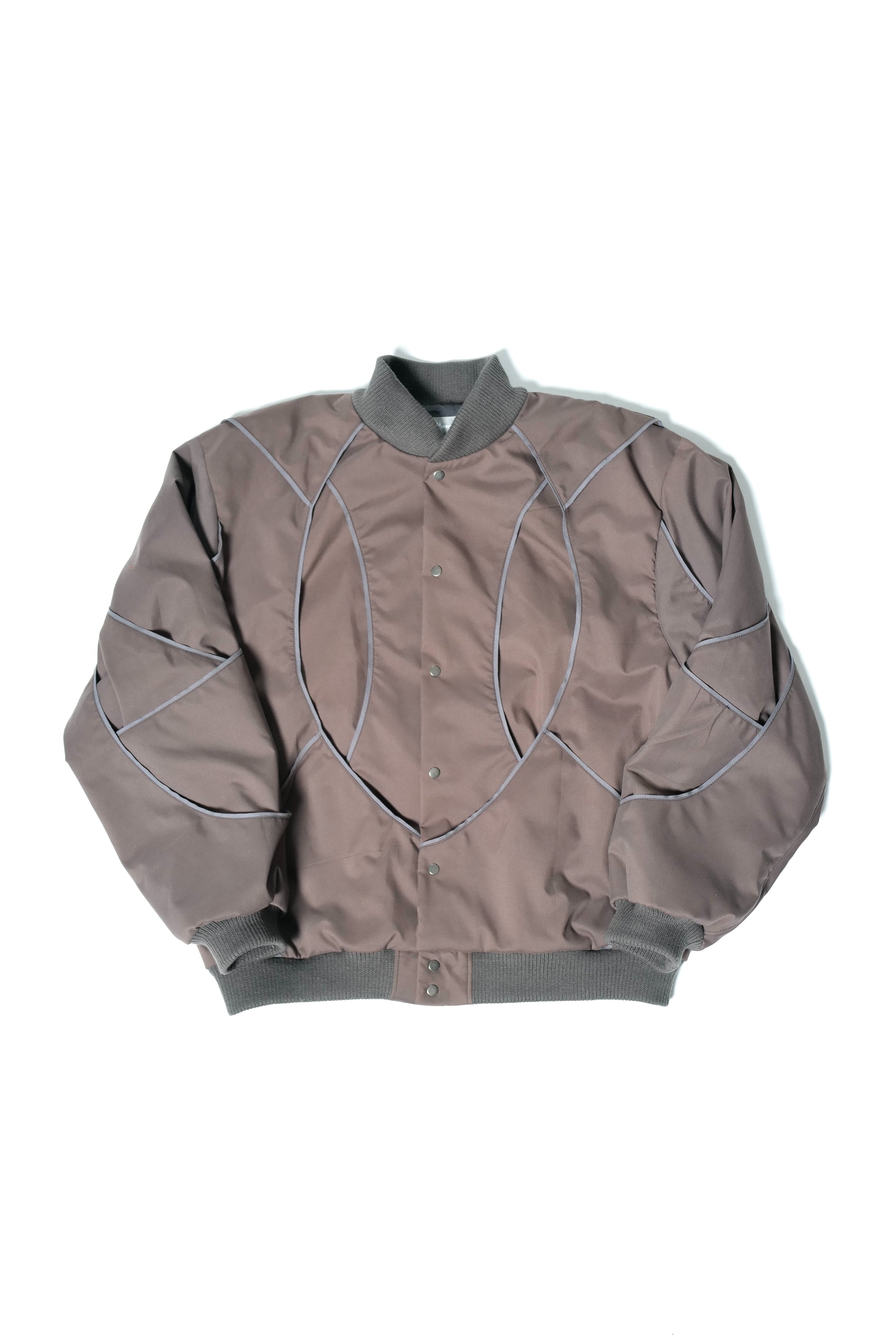Mauve Nylon Multi Layered Bomber Jacket – KRIS MADDEN