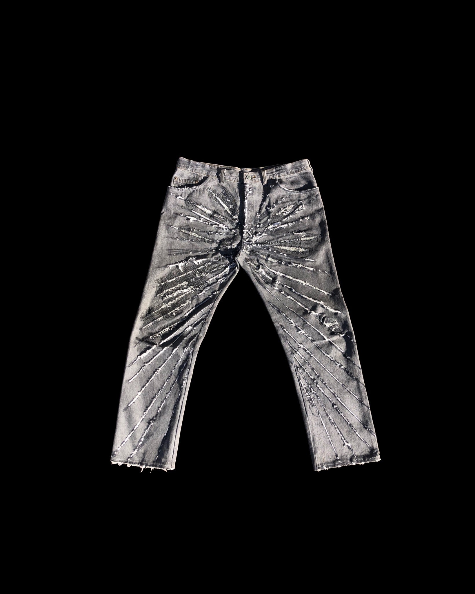 Fractal Fray Denim