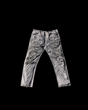 Fractal Fray Denim