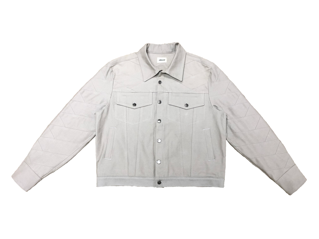 Herringbone Cut Jacket (Grey)
