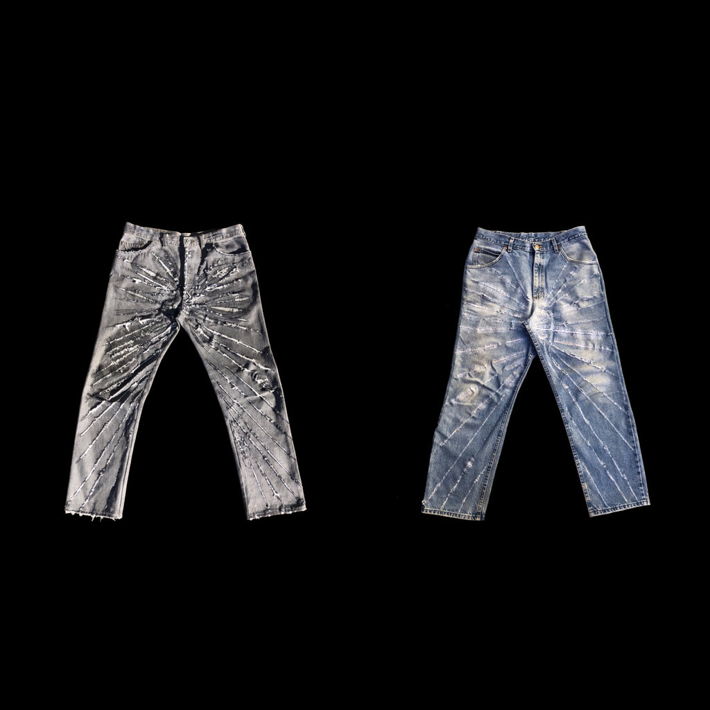 Fractal Fray Denim