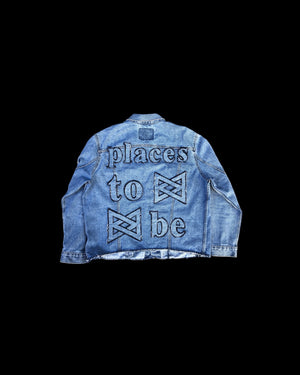 “places to be” Trucker Jacket