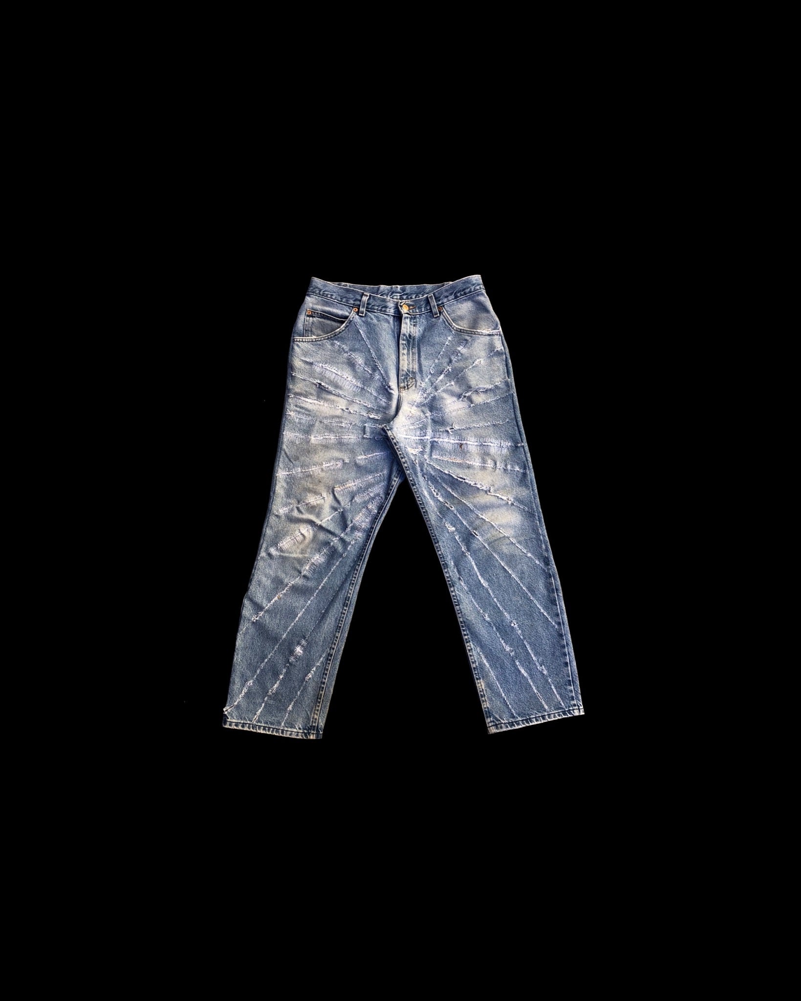 Fractal Fray Denim