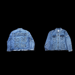 “places to be” Trucker Jacket
